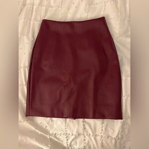 J. Crew | Faux leather skirt | Women’s 2P | Burgundy